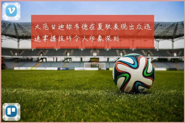 大范甘迪称韦德在夏联表现出众迅速掌握技巧令人印象深刻